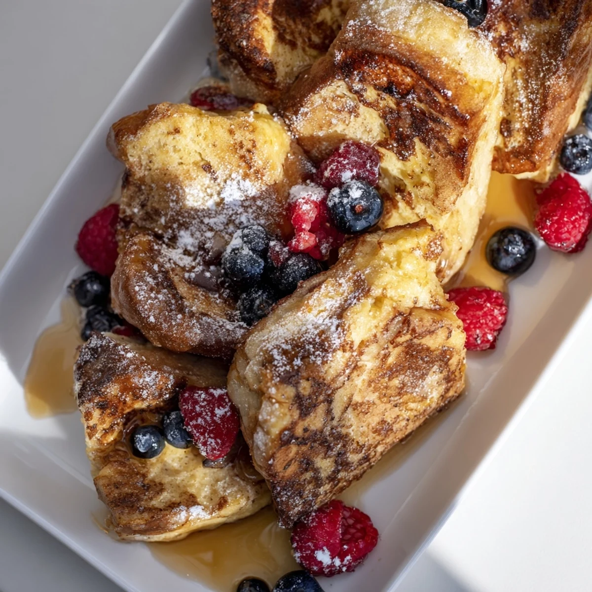 A creamy, custardy Soft Spice Baked French Toast Casserole, perfect for a cozy weekend brunch spread.