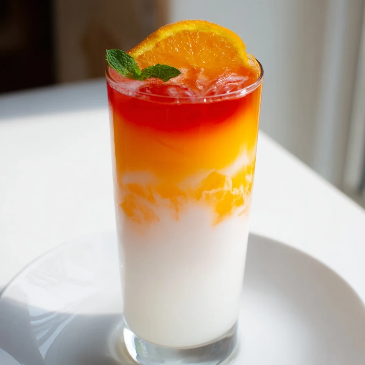 Alpine Sunrise Layered Drink