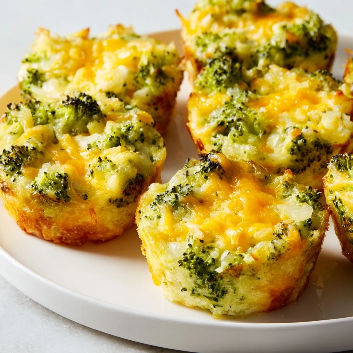 Mouthwatering visual: Warm Cheesy Broccoli Casserole Bites, bite-sized delights, and a classic American comfort food recipe.