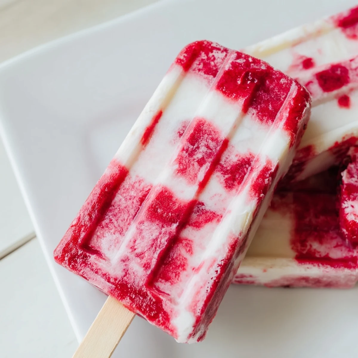 Cooling and creamy raspberry coconut ice pops, a perfect vegan summer time dessert, so refreshing.
