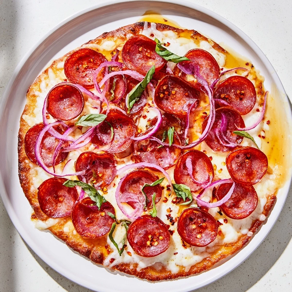 Hot Honey Pepperoni Flatbread