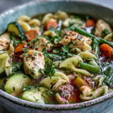 Pasta Soup With Chicken Vegetables