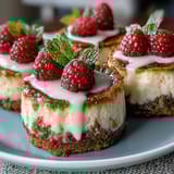 1. Housewarming Mini Cheesecakes topped with fresh berries, creamy and rich with a crisp graham cracker crust.  
