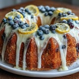 Lemon Blueberry Spring Cake