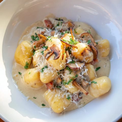 Earthy mushrooms and savory Italian sausage simmered with pillowy gnocchi in this Woodsy Skillet Sausage version.