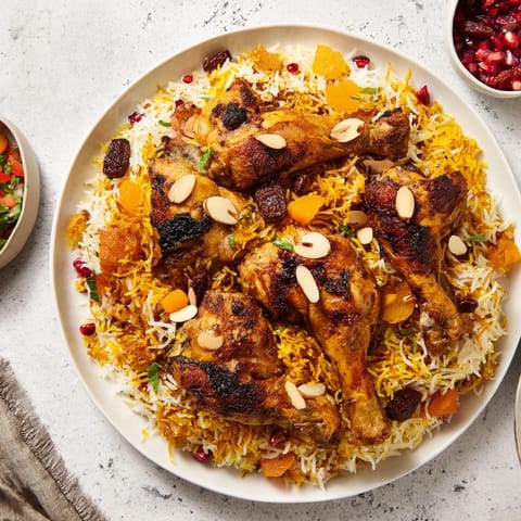 Saffron Chicken Rice Pilaf