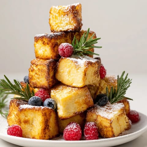 Eggnog French Toast Bites