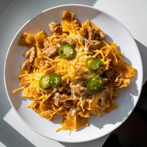 Pasta chip nachos