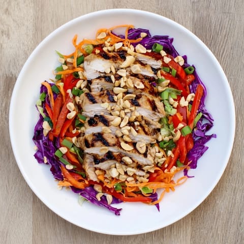 Carrot Ribbon Chicken Slaw