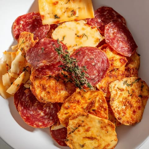 Enjoy the crunch: perfectly baked charcuterie chips, the elegant, easy party appetizer.