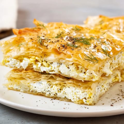 Bulgarian Banitsa Flaky Cheese