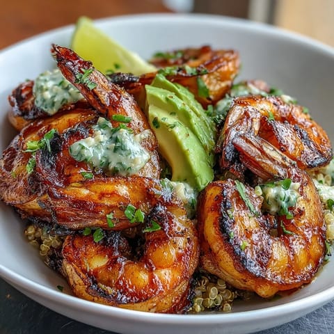 Shrimp Avocado Bowls with Mango Salsa