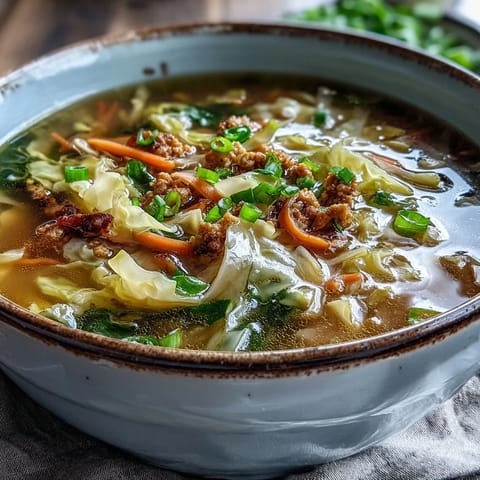 Cozy One-Pot Egg Roll Soup