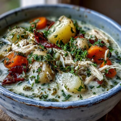 Creamy Chicken Pot Pie Soup