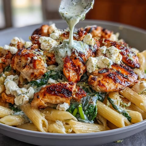 Greek Chicken Feta Pasta