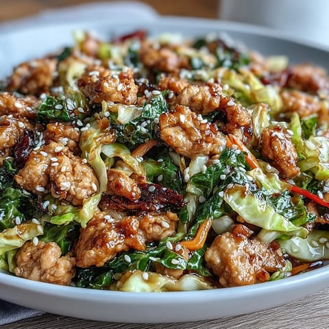 High-Volume Cabbage Turkey Stir-Fry