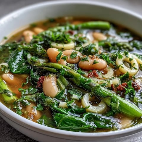 Spring Minestrone White Beans