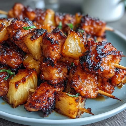 Crispy air fryer chicken pineapple bites with juicy chicken and caramelized pineapple chunks, perfect for easy party appetizers.