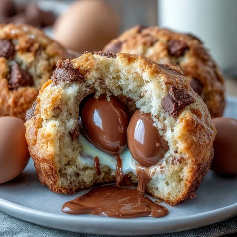 Cadbury Egg Stuffed Cookies