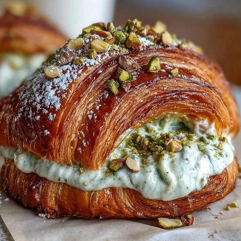 Pistachio Cream Croissant