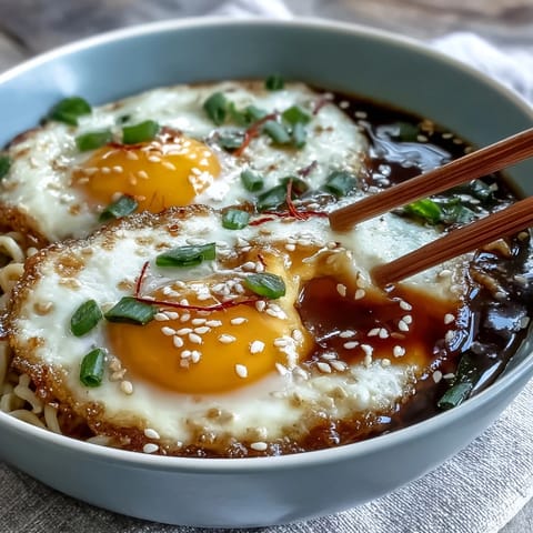 Spicy miso marinated eggs with a savory, umami-rich glaze, perfect as a ramen topping or snack.  
