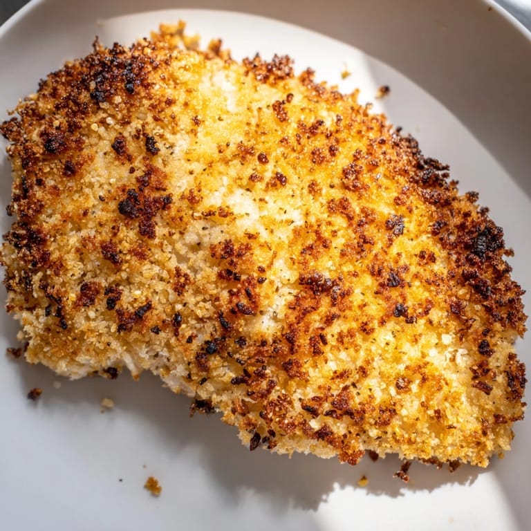 Juicy air fryer chicken cutlets with a crunchy panko crust, ideal for a satisfying family dinner.