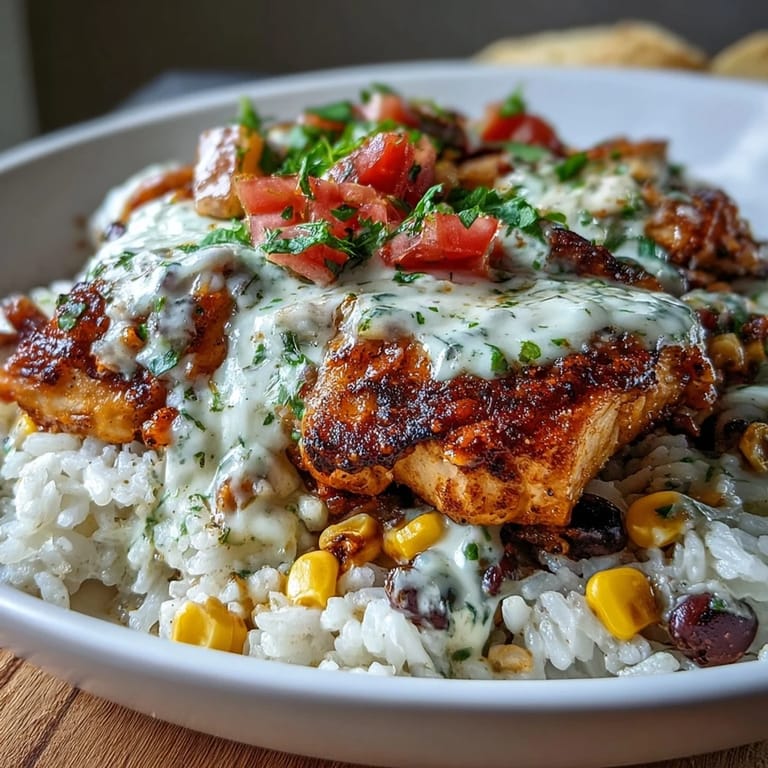 Steaming hot Pollo Loco Mexican Chicken and Rice with Queso is garnished with fresh cilantro and served with lime wedges.