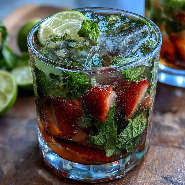 Spring-inspired mojito pitcher bursting with mint, lime, and berries, perfect for alcohol-free gatherings.