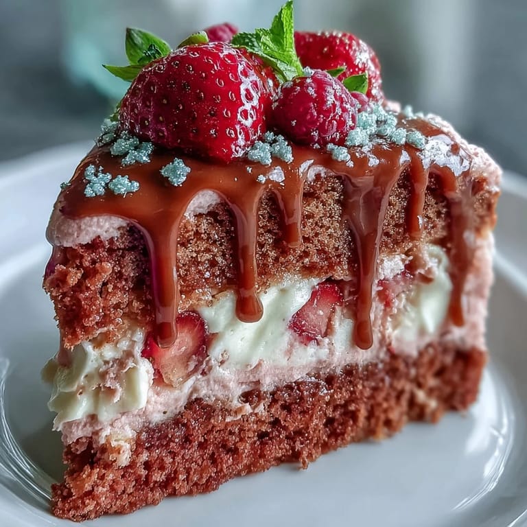 Celebratory Bridal Shower Rosé Velvet Cake slice, showcasing delicate crumb and gold finish.