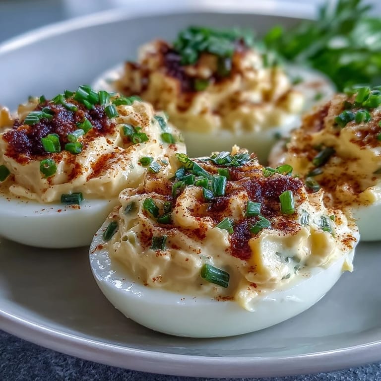 Zesty sweet pickle relish deviled eggs garnished with paprika, ready for a picnic.